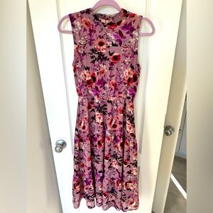 Lulu's Pink and Purple Floral Wedding Dress